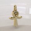 Diamond Ankh Cross Pendant